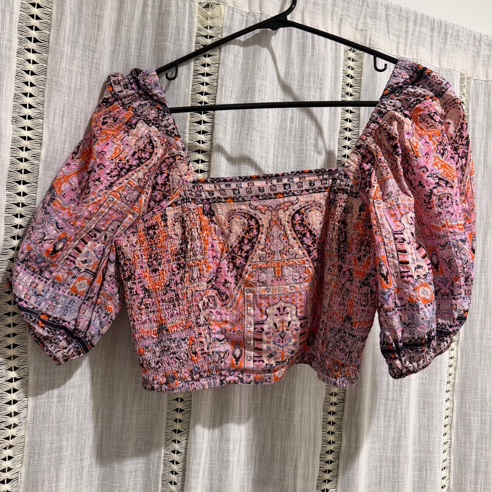 Cleobella Pink Patterned Women's Top